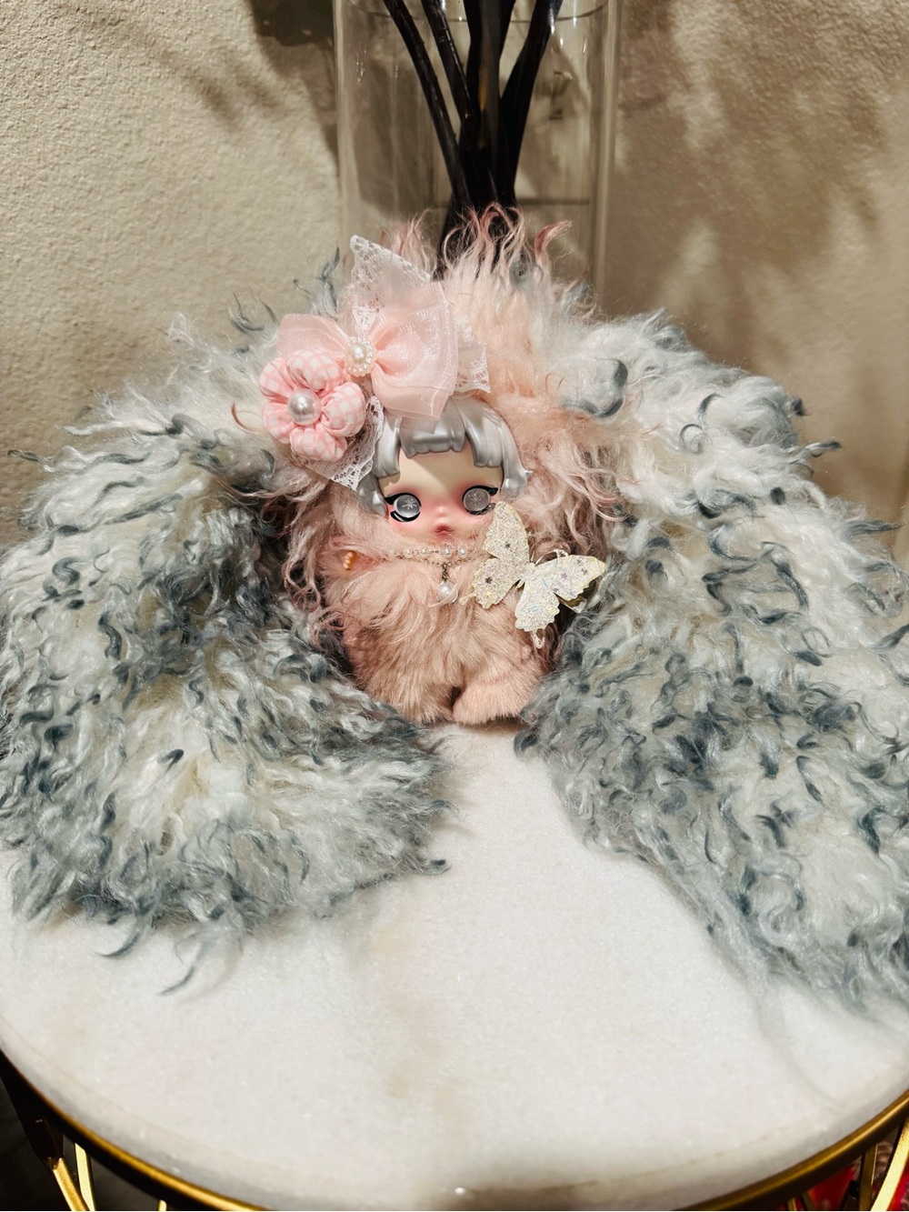 Custom Skullpanda Bunny Bag Charm with Accessories - Picture 7 of 11
